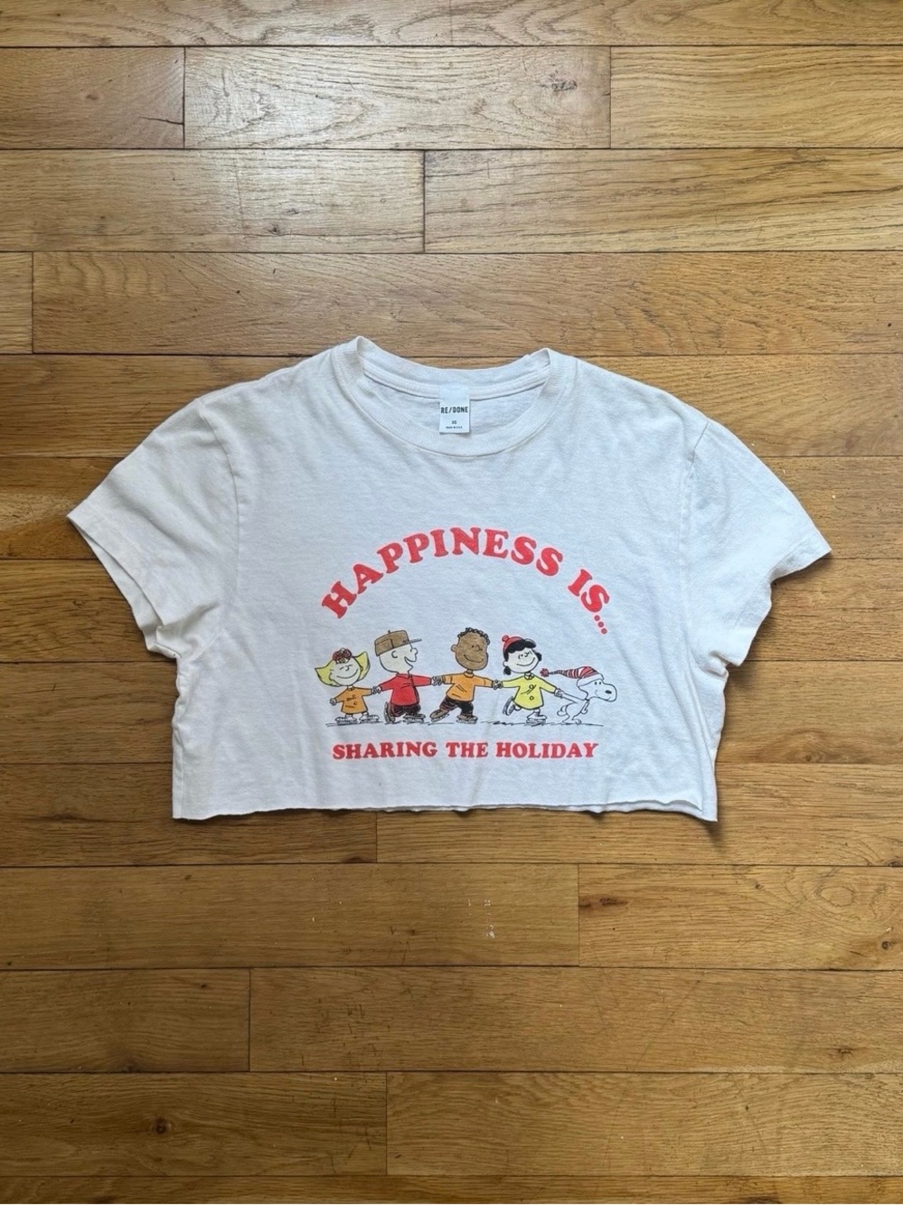 RE/DONE x Peanuts cropped t-shirt (size: XS)